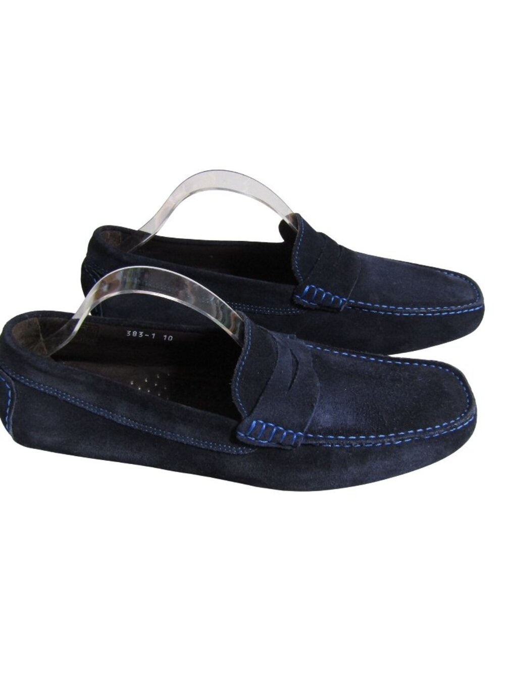TO BOOT New York Adam Derrick Men Driving Loafers Mocs Shoes Blue Suede Italy 10